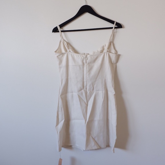 REFORMATION VIOLAINE LINEN MINI DRESS - Picture 7 of 8